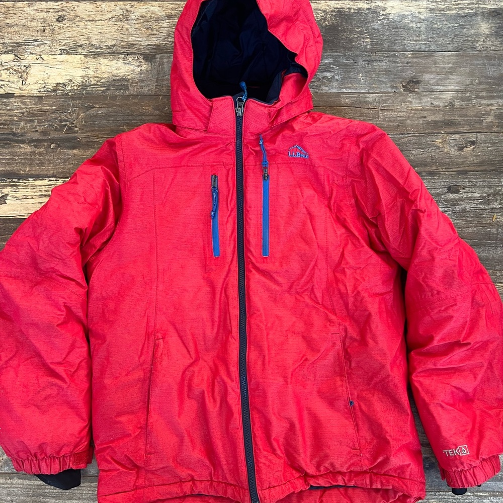 L.L. Bean Kids Red Winter Jacket Sz 14-16